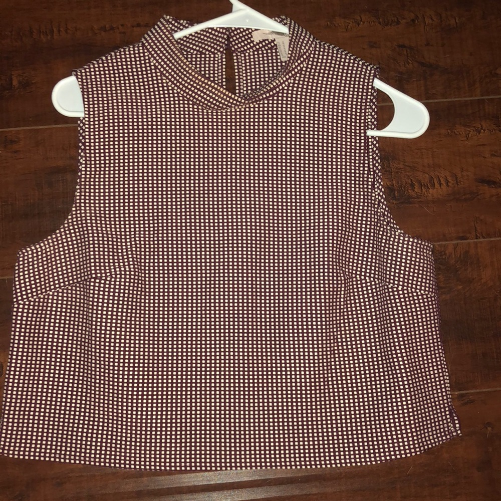 Burgundy Cropped top